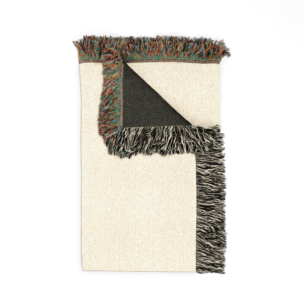 Woven Blanket with Lumi-K Beauty Logo — Cozy Decorative