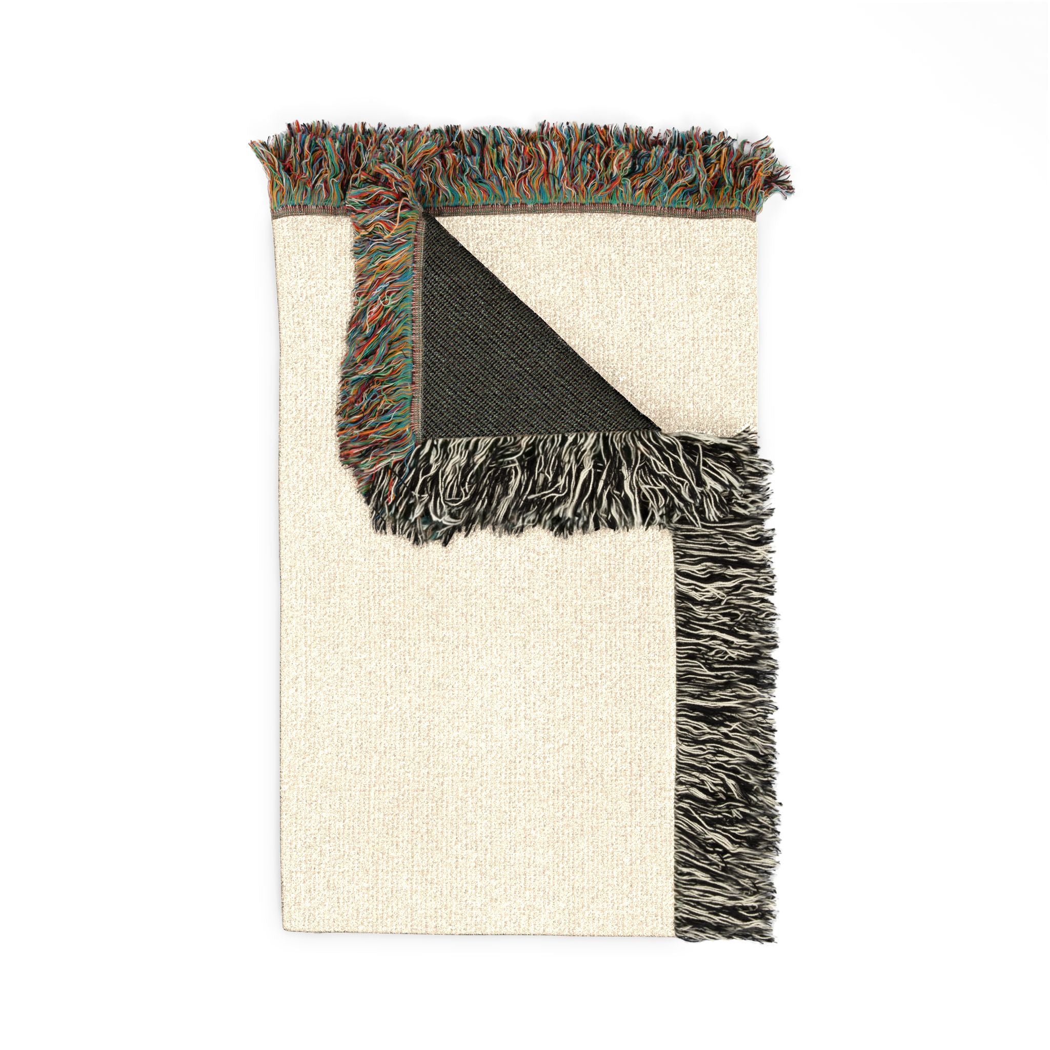 Woven Blanket with Lumi-K Beauty Logo — Cozy Decorative