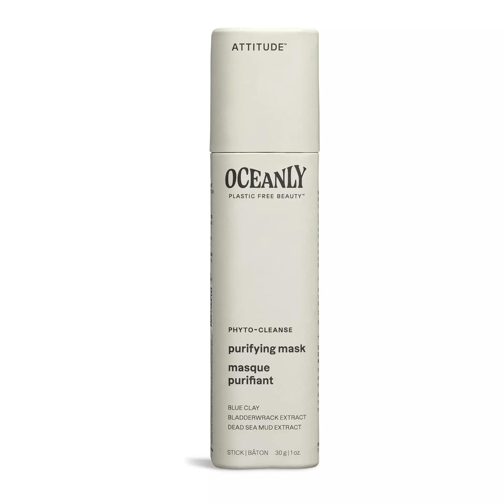Oceanly Face Mask Stick, EWG Verified, Plastic-Free, Plant and Mineral-Based Ingredients, Vegan and Cruelty-Free Beauty Products, PHYTO CLEANSE, Unscented, 1 Ounce